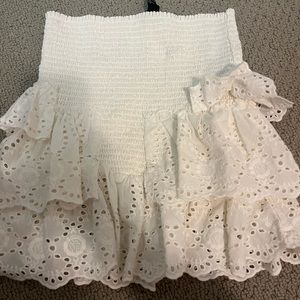 forever 21 white skirt